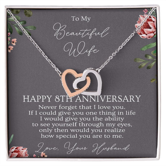8th Anniversary Necklace Gift For Wife B0B1ZX9JC6
