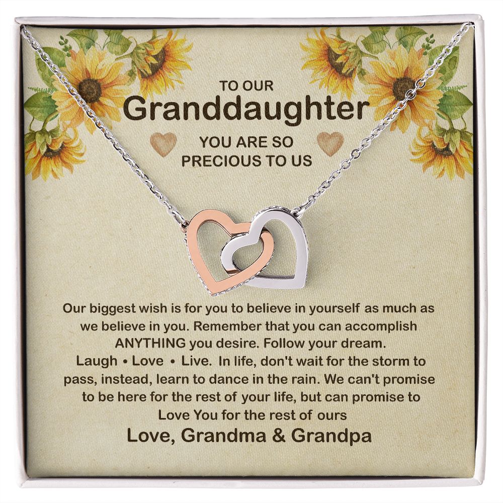 To Our Granddaughter Necklace, Granddaughter Necklace From Grandma & Grandpa B0BLL8TZB8 B0BLJYCT4Y B0BN1VXT89