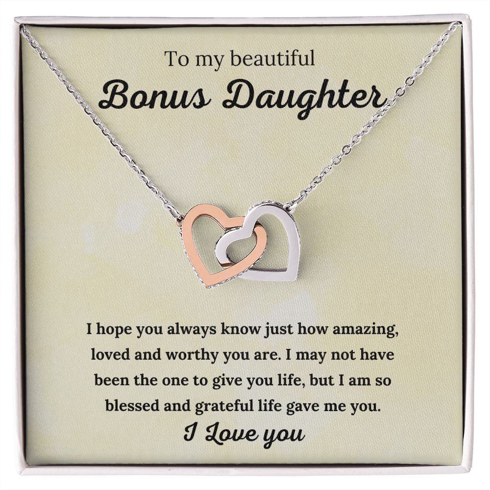 Bonus Daughter Necklace Sterling Silver: A Stunning Gift for Your Bonus Daughter, Stepdaughter Gift, Bonus Daughter, Bonus Daughter Necklace SNJW23-010315