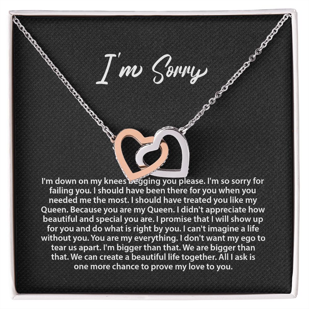 I'm Sorry Necklace Gift for Her, Apology Card for Girlfriend Forgiveness Gift For Wife/Girlfriend, Gift To Say Your Sorry, B0BLLWXFBH  JWSN110628