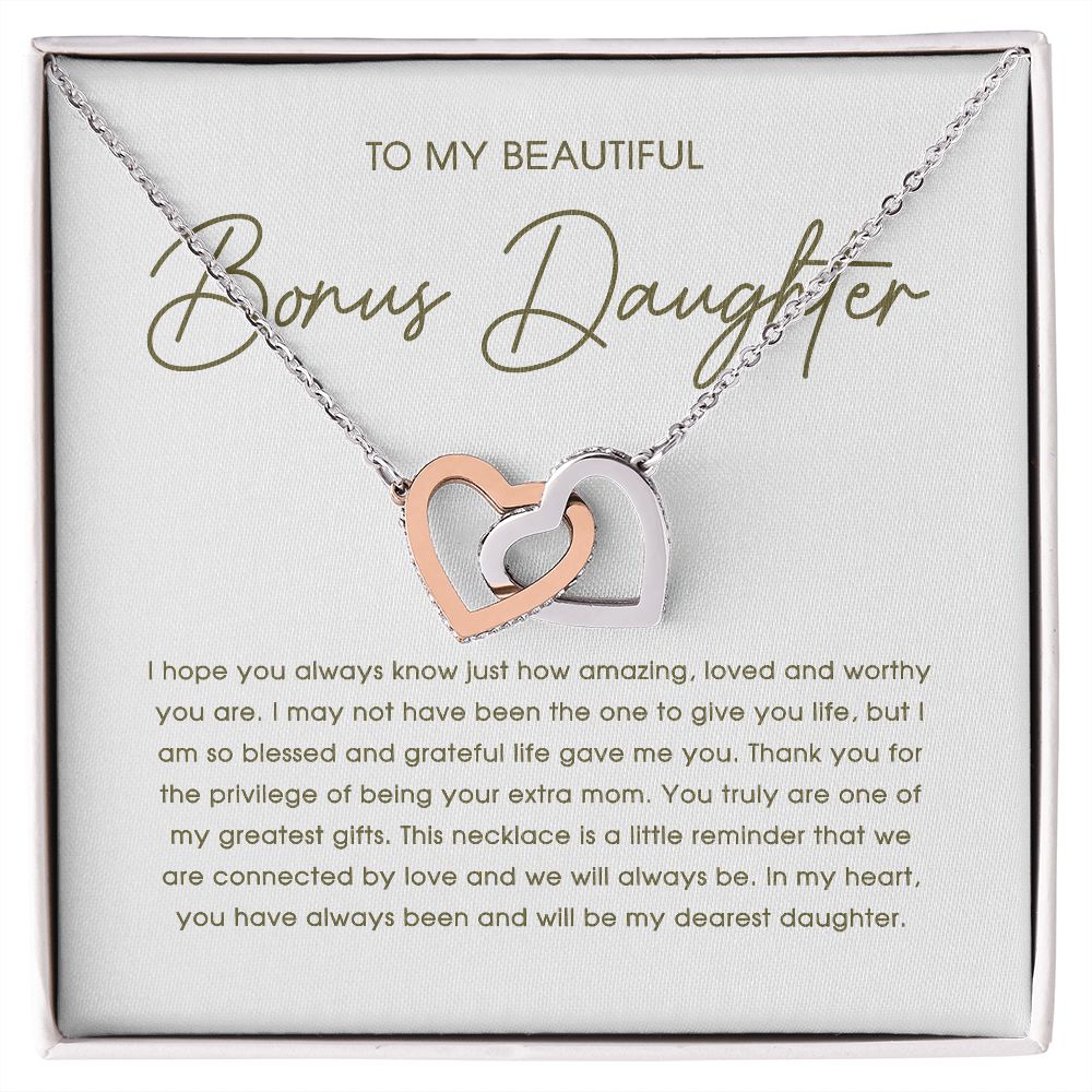 Bonus Daughter Necklace, Bonus Daughter Gifts, Stepdaughter Gifts, Step Daughter Jewelry, Bonus Daughter Jewelry, Mother Daughter Gifts 04122