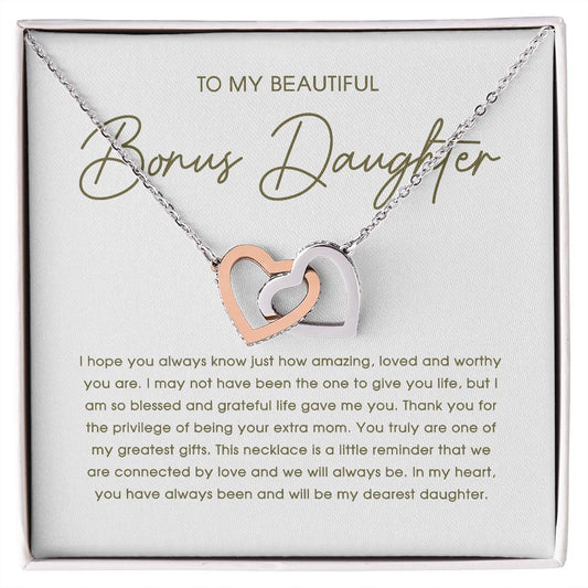 Bonus Daughter Necklace, Bonus Daughter Gifts, Stepdaughter Gifts, Step Daughter Jewelry, B0BNYCRHMW