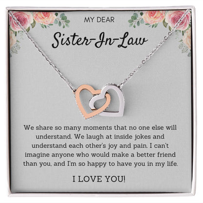 Sister-In-Law Pendant Necklace - Simple and Elegant Jewelry for Any Occasion, Birthday Gift, Christmas Gift, Sister in Law Gift from Bride, Gift for Sister in Law, sister in law necklace, wedding gift SNJW23-240208
