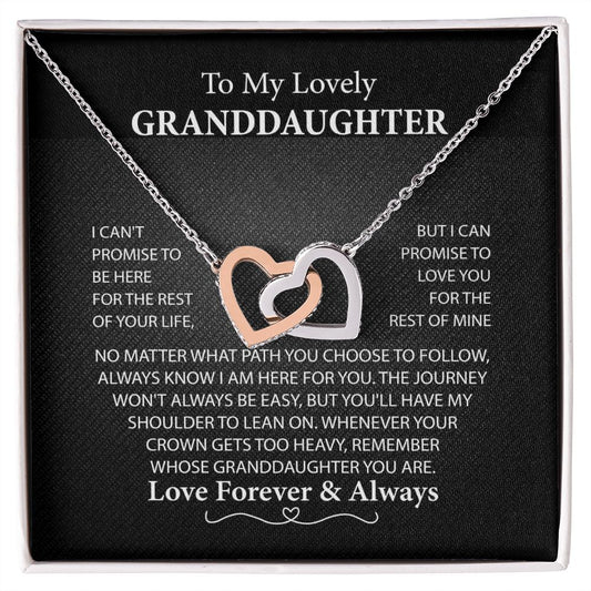 To My Lovely Granddaughter Necklace,B0BLTY75TG SPNKJW110426