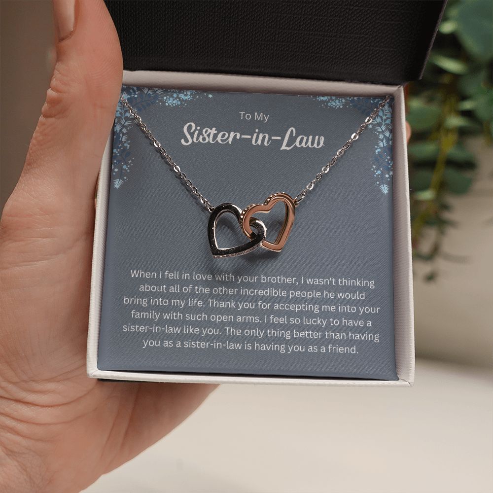 Sister-In-Law Necklace -  Gift for Your Favorite Family Member on Christmas or Birthday, Wedding Gift,Bridesmaid,Bridal Shower Gift SNJW23-240201