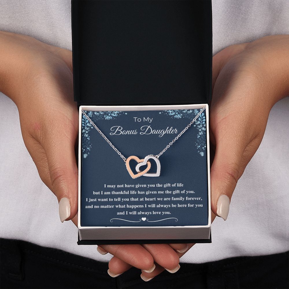 To My Bonus Daughter Necklace: A Heartfelt Gift to Show Your Appreciation, Bonus Daughter Gift, To my Bonus Daughter SNJW23-010316