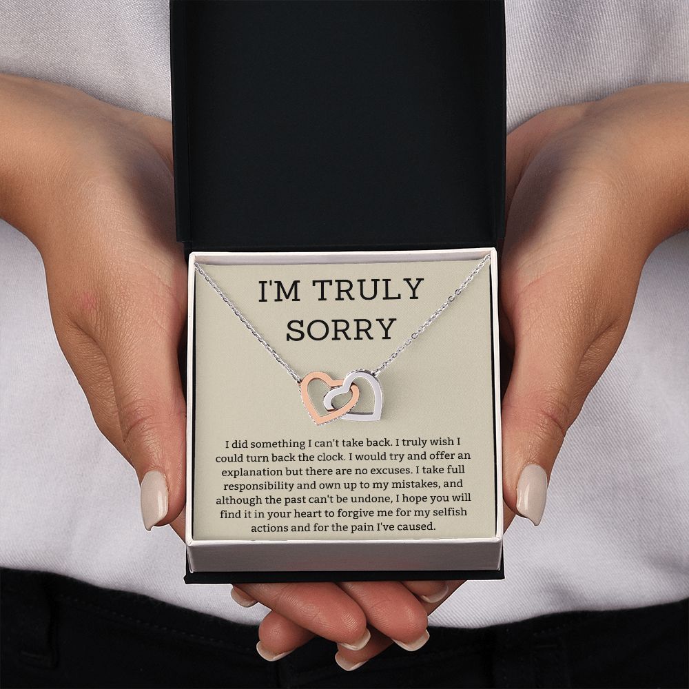 Heal the Hurt with Heartfelt I'm Sorry Gifts for Your Special Someone, Apology necklace, Forgiveness gift, I'm sorry necklace SNJW23-020311