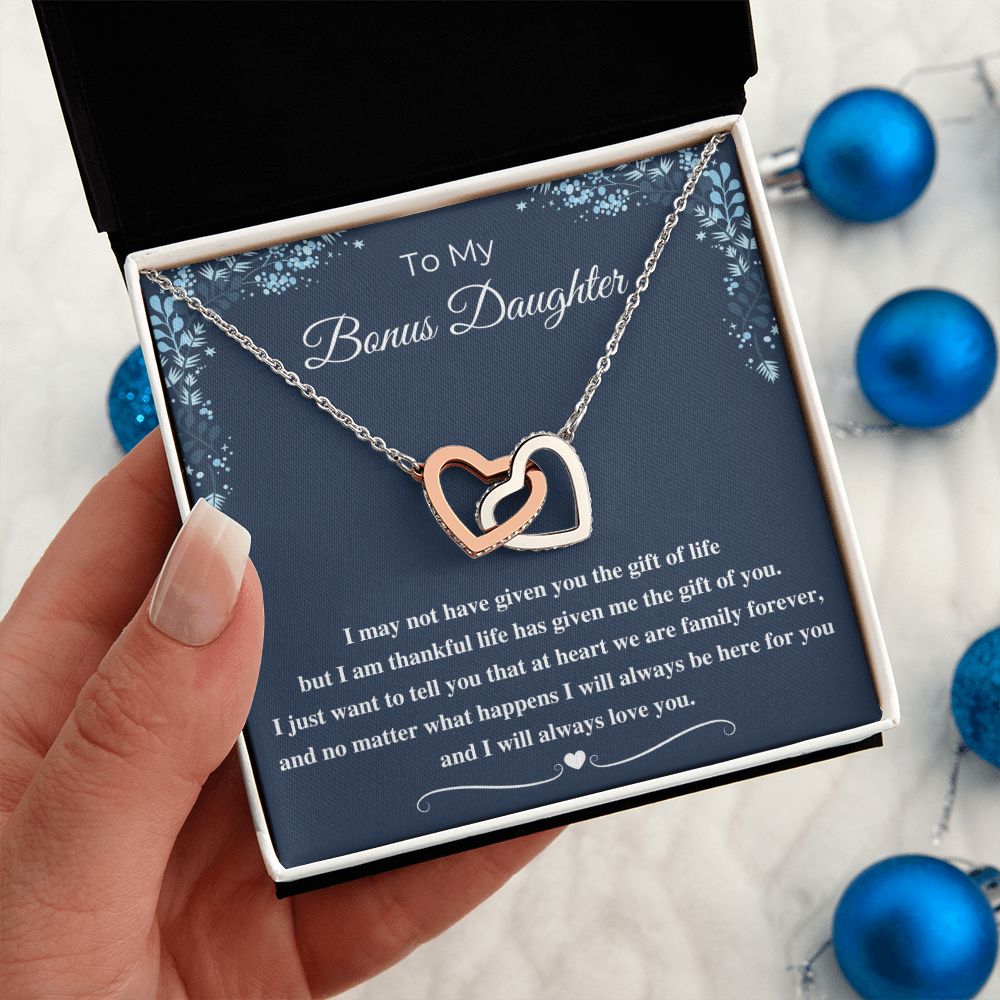To My Bonus Daughter Necklace: A Heartfelt Gift to Show Your Appreciation, Bonus Daughter Gift, To my Bonus Daughter SNJW23-010316