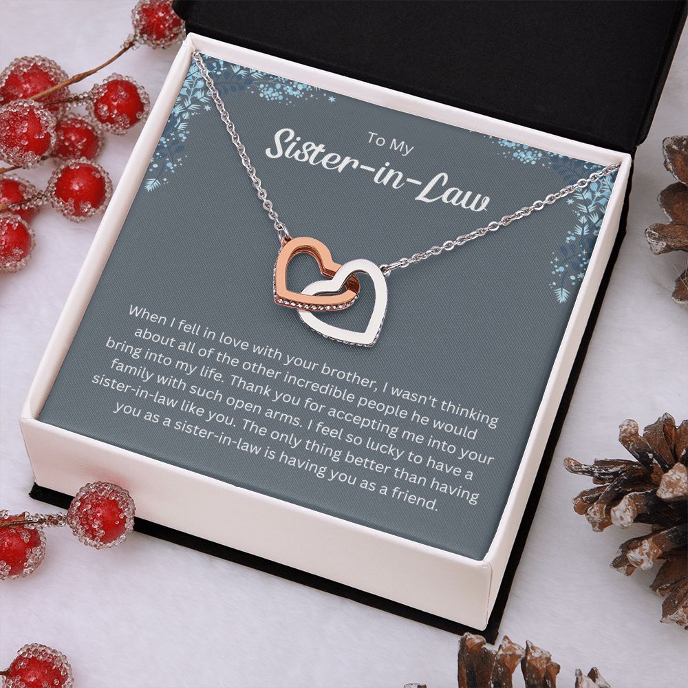 Sister-In-Law Necklace -  Gift for Your Favorite Family Member on Christmas or Birthday, Wedding Gift,Bridesmaid,Bridal Shower Gift SNJW23-240201