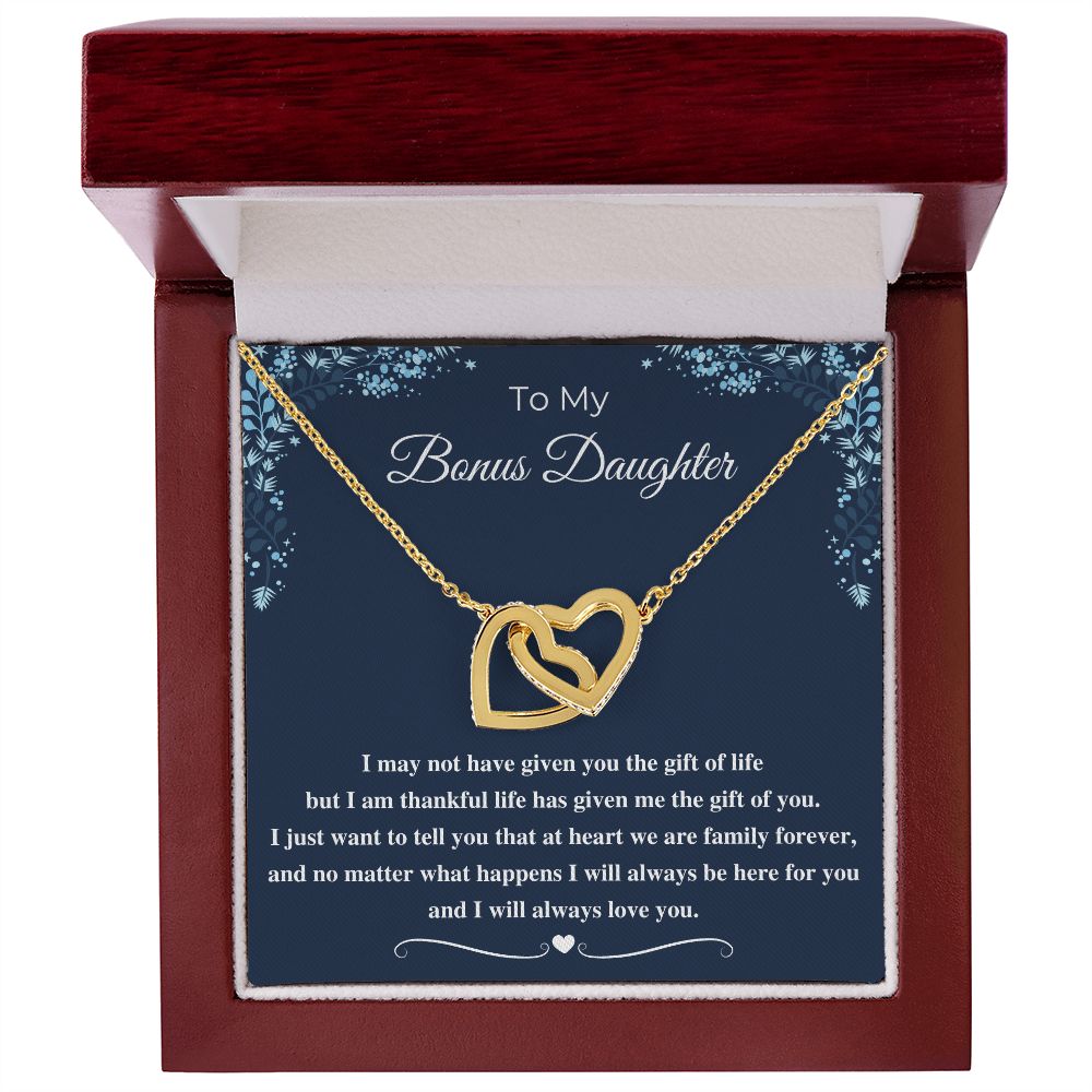 To My Bonus Daughter Necklace: A Heartfelt Gift to Show Your Appreciation, Bonus Daughter Gift, To my Bonus Daughter SNJW23-010316