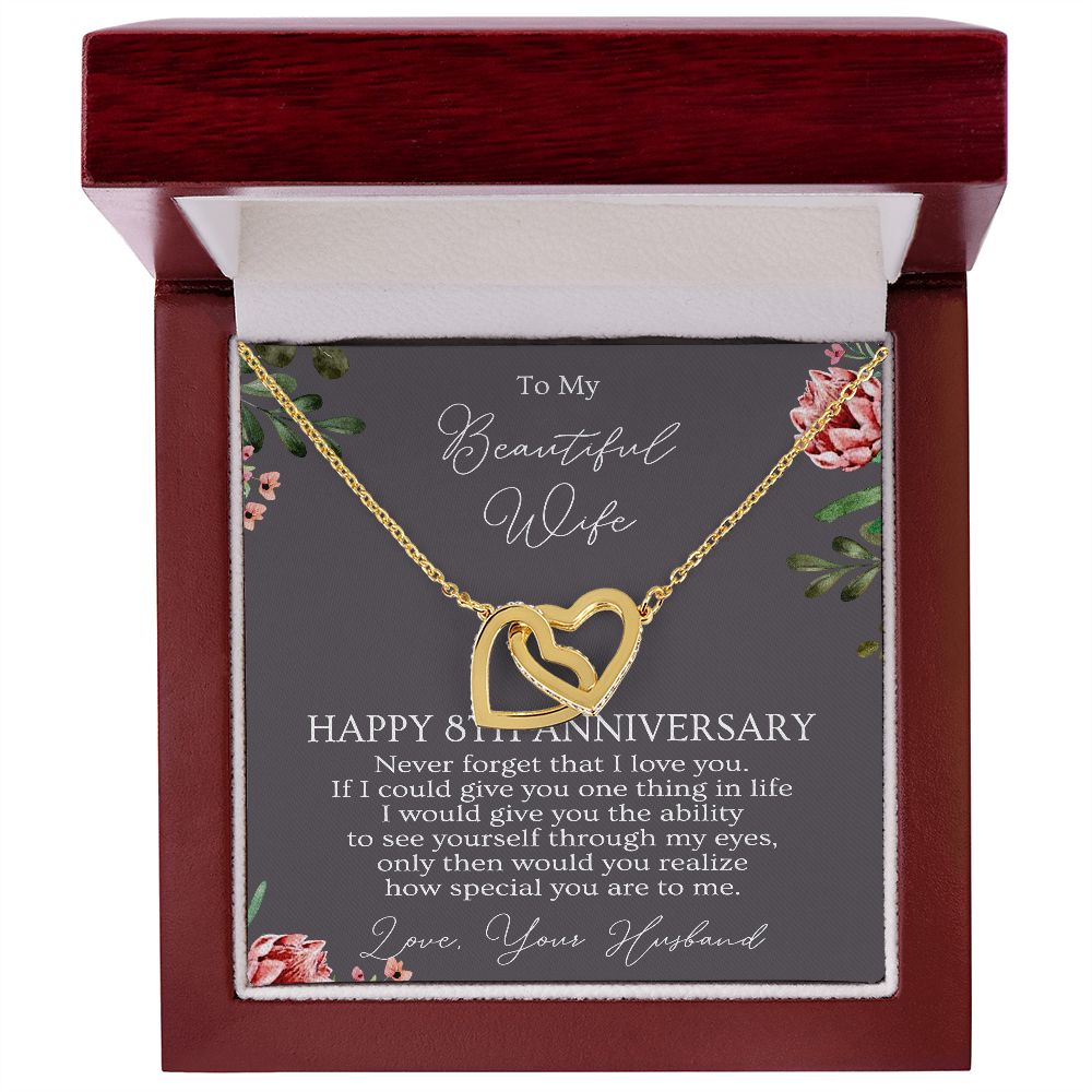 8th Anniversary Necklace Gift For Wife B0B1ZX9JC6