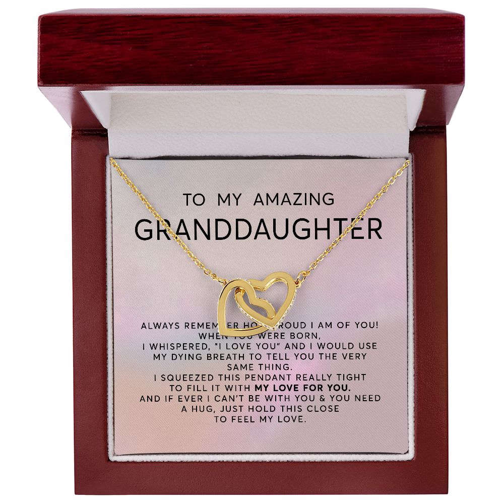 Granddaughter Gift | From Grandma, Christmas Gift, Heartfelt Present from Grandmother, Birthday, Graduation, Teen Girl Cute Necklace - SPNKJW110518