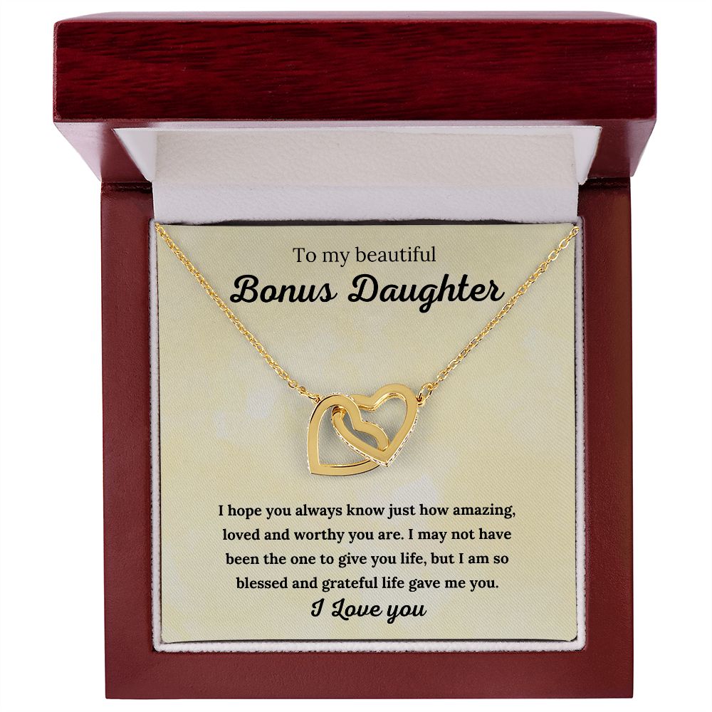 Bonus Daughter Necklace Sterling Silver: A Stunning Gift for Your Bonus Daughter, Stepdaughter Gift, Bonus Daughter, Bonus Daughter Necklace SNJW23-010315