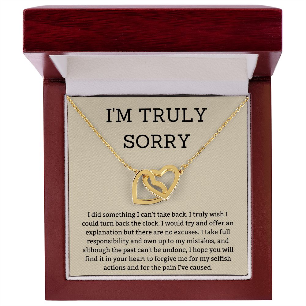 Heal the Hurt with Heartfelt I'm Sorry Gifts for Your Special Someone, Apology necklace, Forgiveness gift, I'm sorry necklace SNJW23-020311