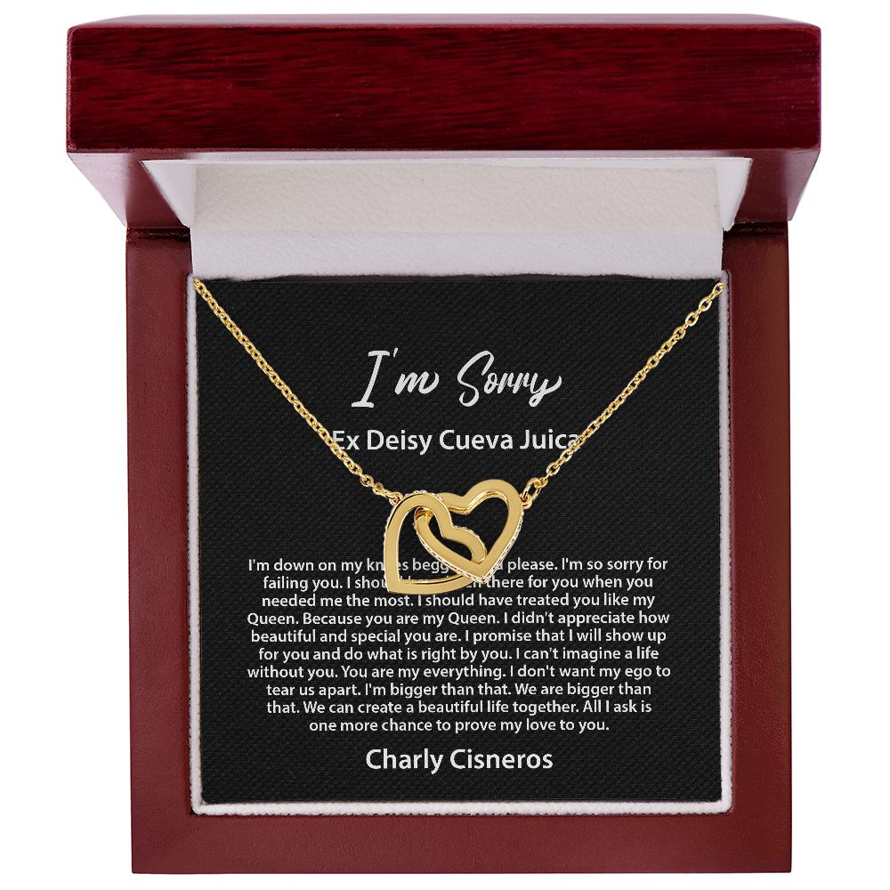 I'm Sorry Gift, Apology Necklace Charly Cisneros