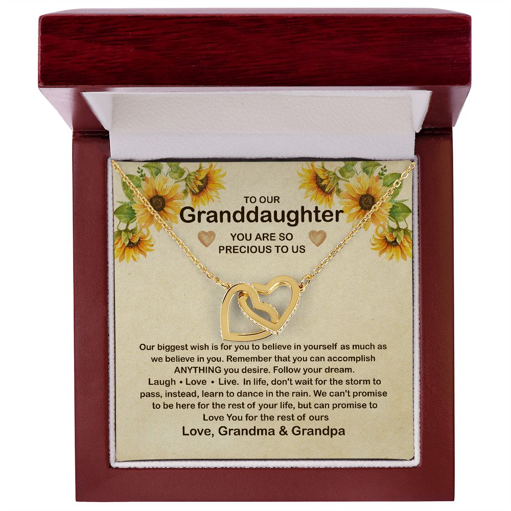 To Our Granddaughter Necklace, Granddaughter Necklace From Grandma & Grandpa B0BLL8TZB8 B0BLJYCT4Y B0BN1VXT89