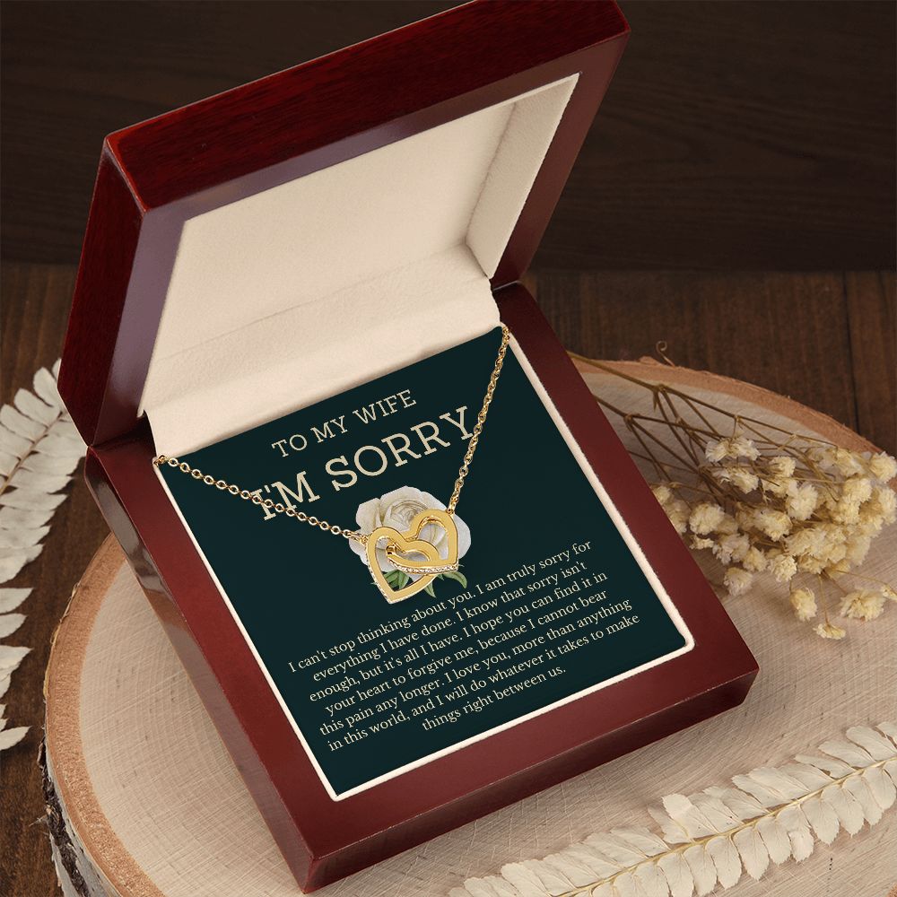 I'm Sorry Gifts for Her-  A Token of Love to Make Her Forgive You, Apology necklace, Forgiveness gift, I'm sorry necklace SNJW23-020314
