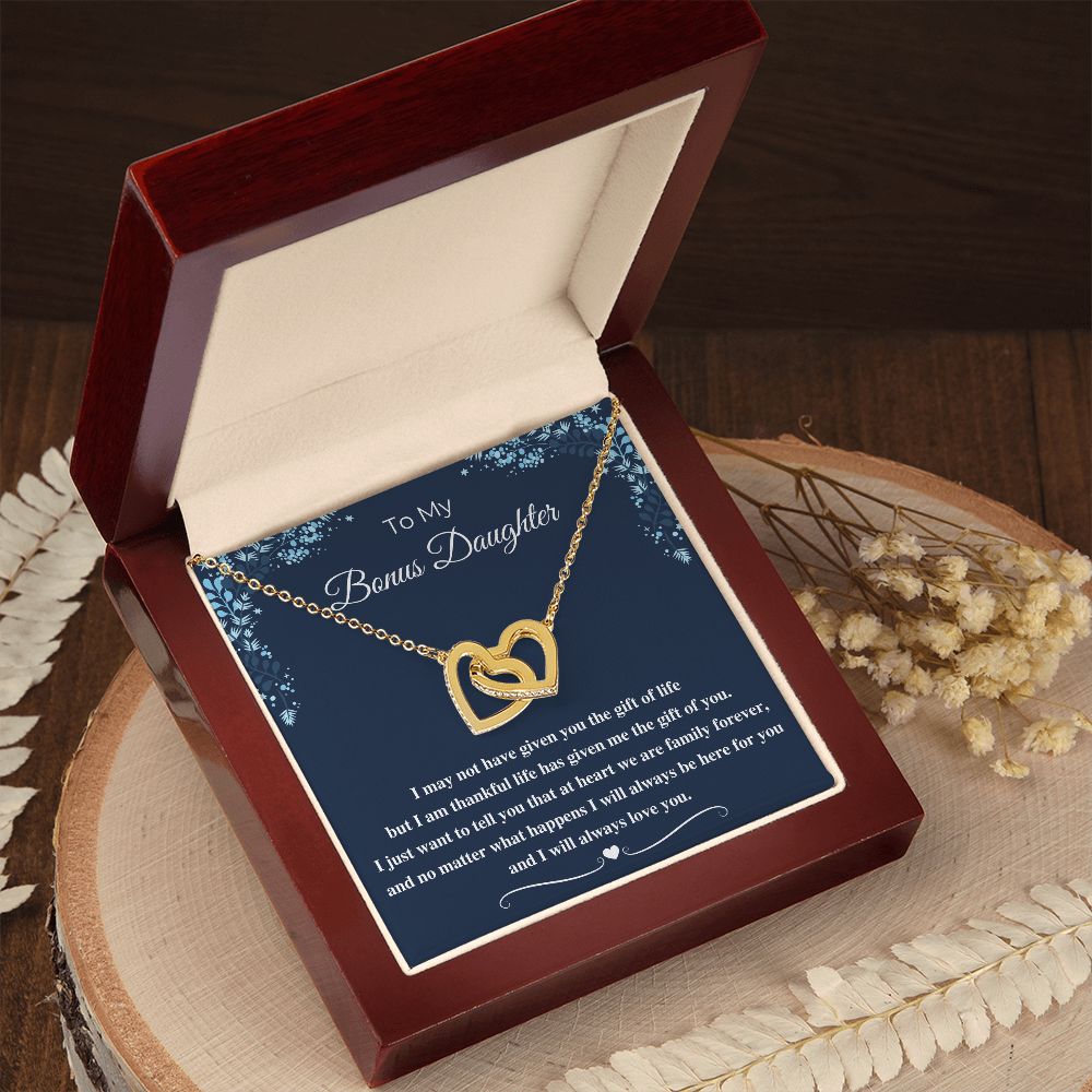 To My Bonus Daughter Necklace: A Heartfelt Gift to Show Your Appreciation, Bonus Daughter Gift, To my Bonus Daughter SNJW23-010316