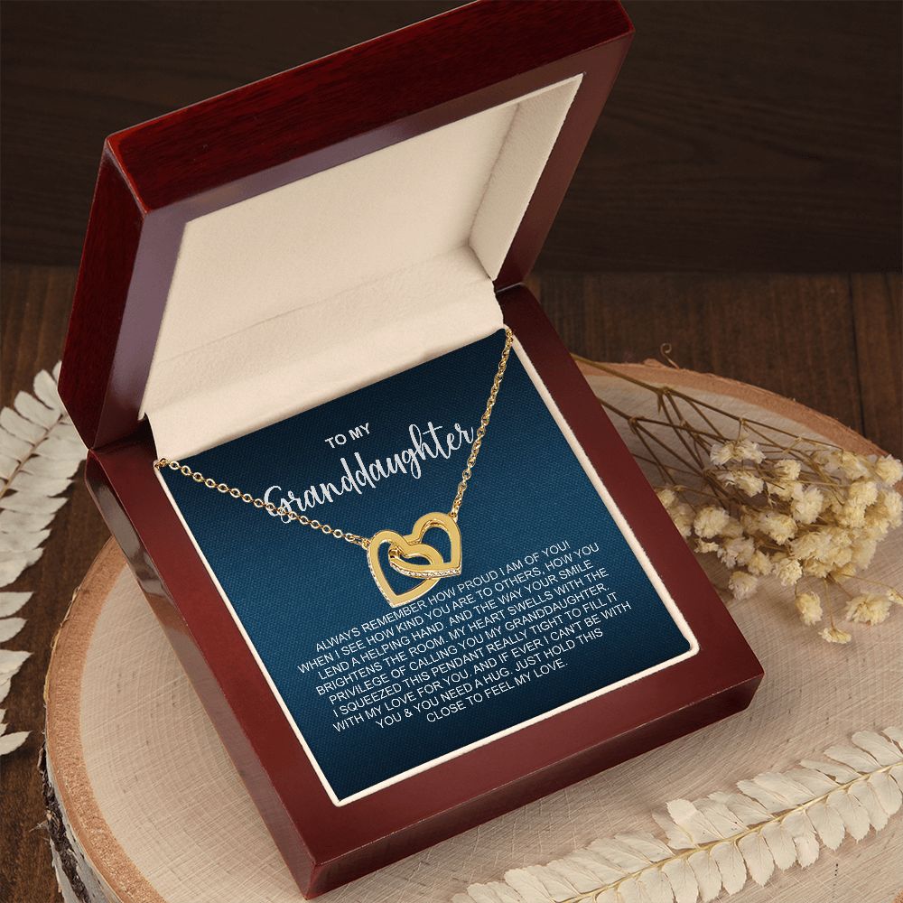To My Granddaughter Necklace, Granddaughter Gift From Grandma, Grandpa, Granddaughter Birthday Gift, Christmas Gift SPNKJW110415