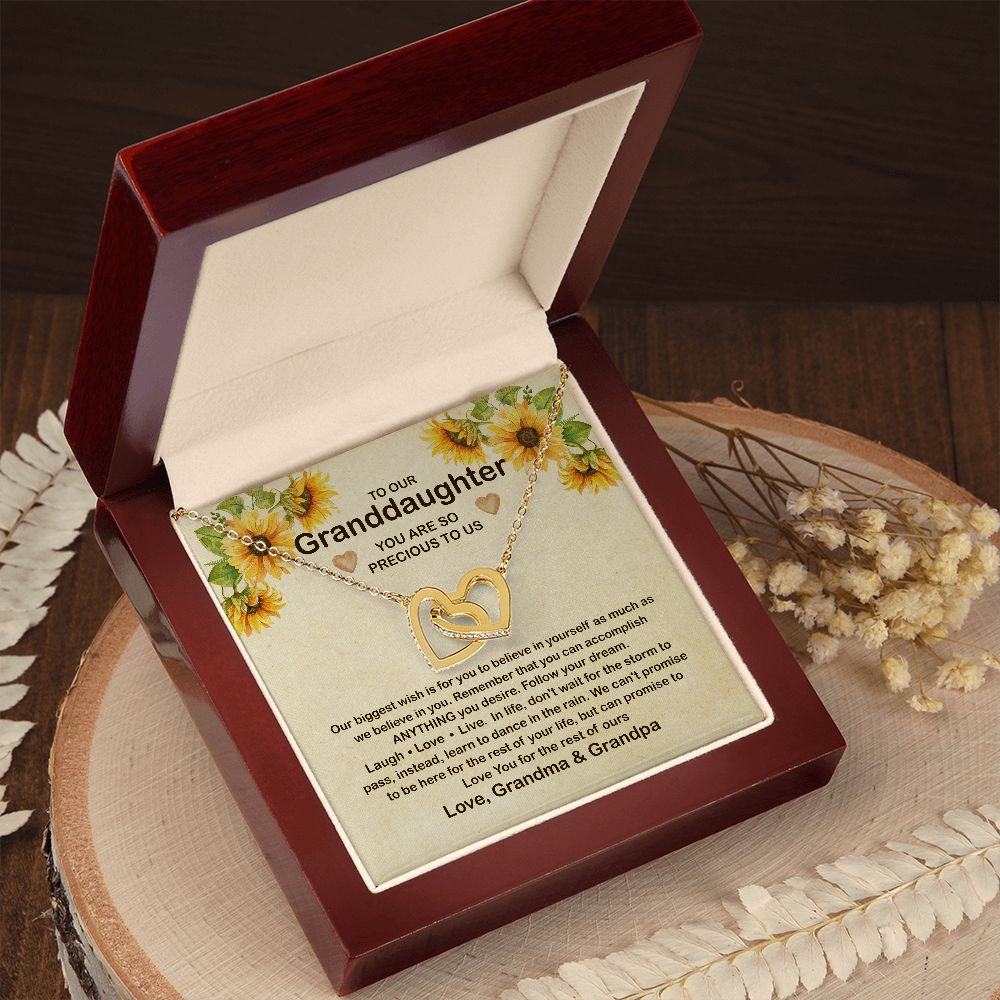 To Our Granddaughter Necklace, Granddaughter Necklace From Grandma & Grandpa B0BLL8TZB8 B0BLJYCT4Y B0BN1VXT89