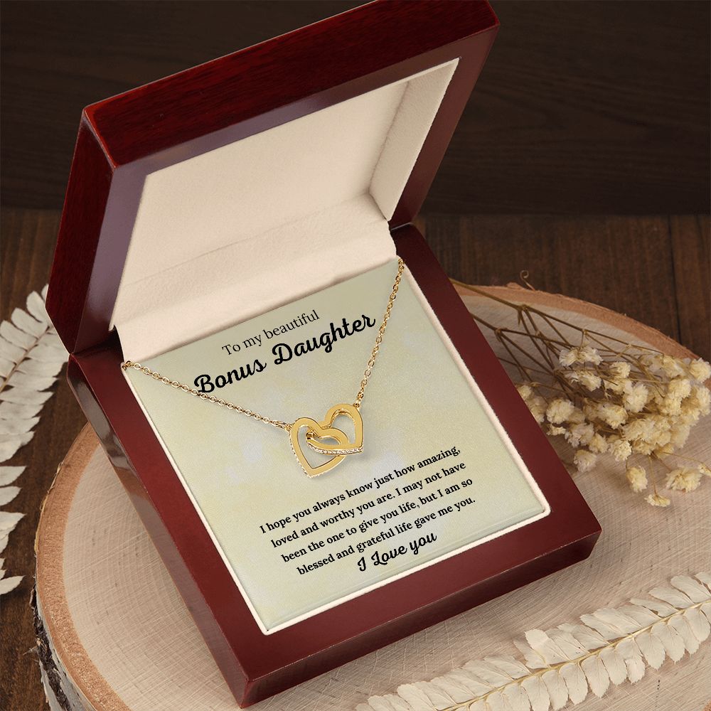 Bonus Daughter Necklace Sterling Silver: A Stunning Gift for Your Bonus Daughter, Stepdaughter Gift, Bonus Daughter, Bonus Daughter Necklace SNJW23-010315