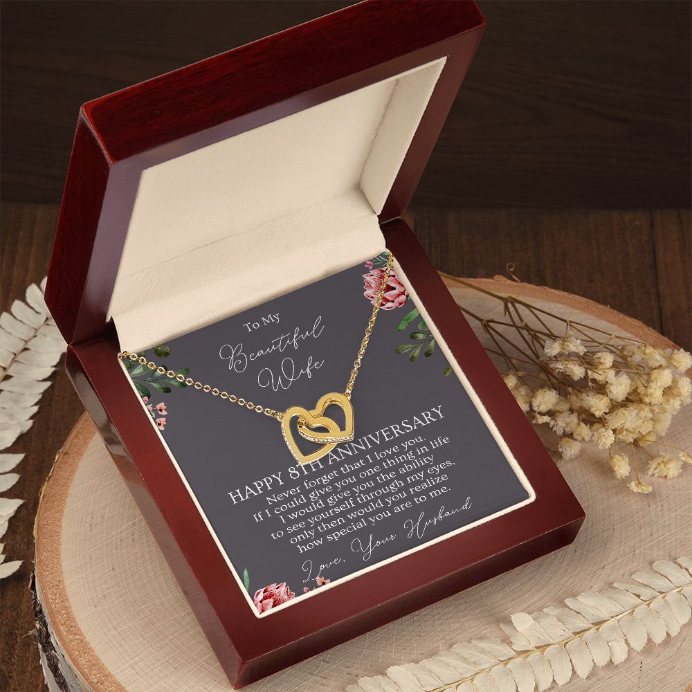 8th Anniversary Necklace Gift For Wife B0B1ZX9JC6