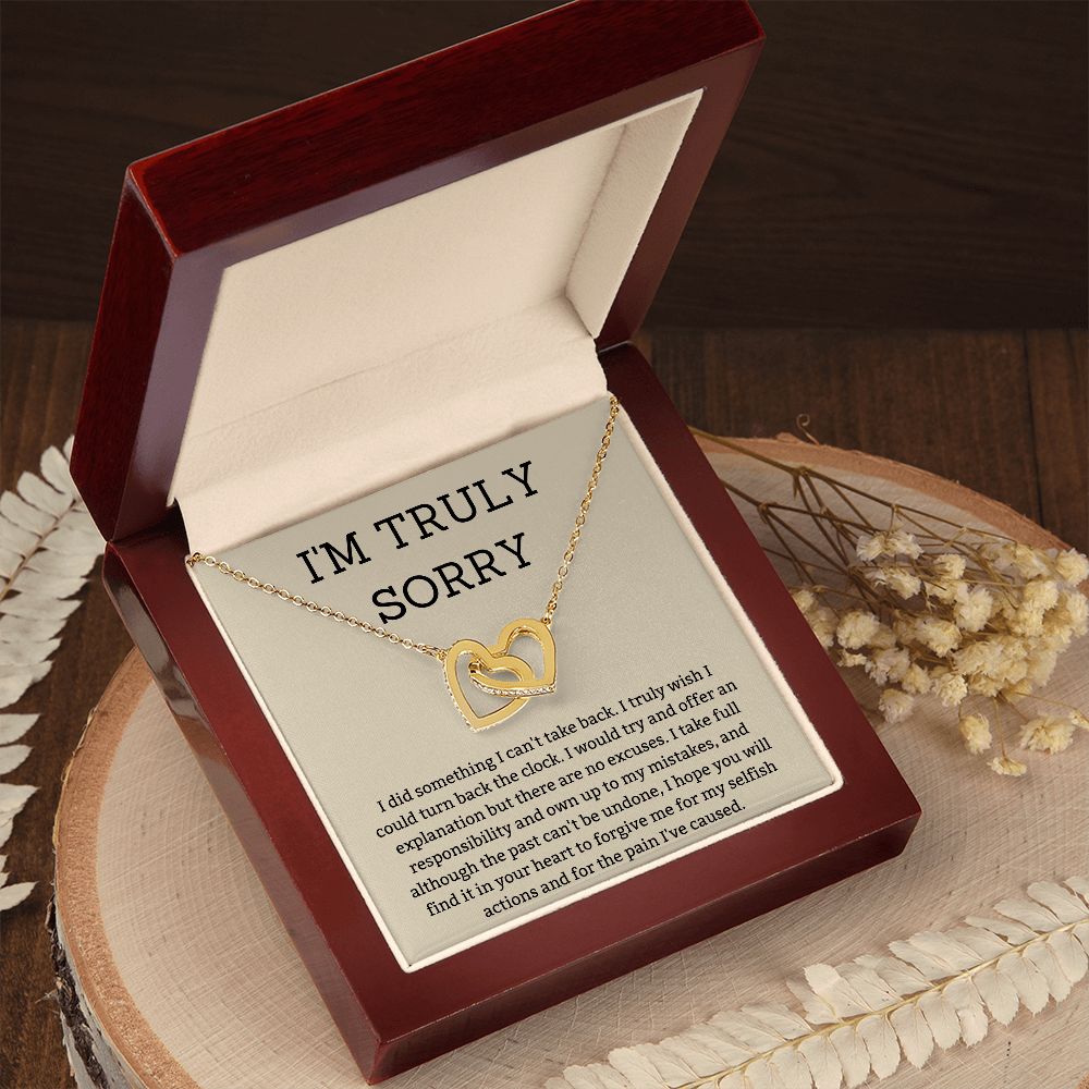Heal the Hurt with Heartfelt I'm Sorry Gifts for Your Special Someone, Apology necklace, Forgiveness gift, I'm sorry necklace SNJW23-020311