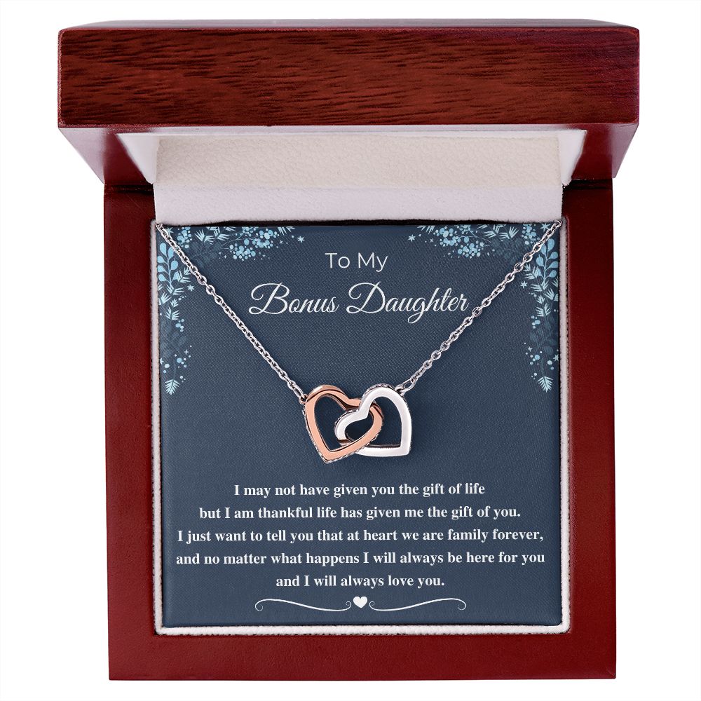 To My Bonus Daughter Necklace: A Heartfelt Gift to Show Your Appreciation, Bonus Daughter Gift, To my Bonus Daughter SNJW23-010316