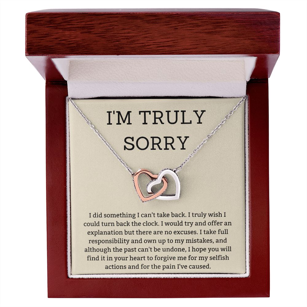 Heal the Hurt with Heartfelt I'm Sorry Gifts for Your Special Someone, Apology necklace, Forgiveness gift, I'm sorry necklace SNJW23-020311