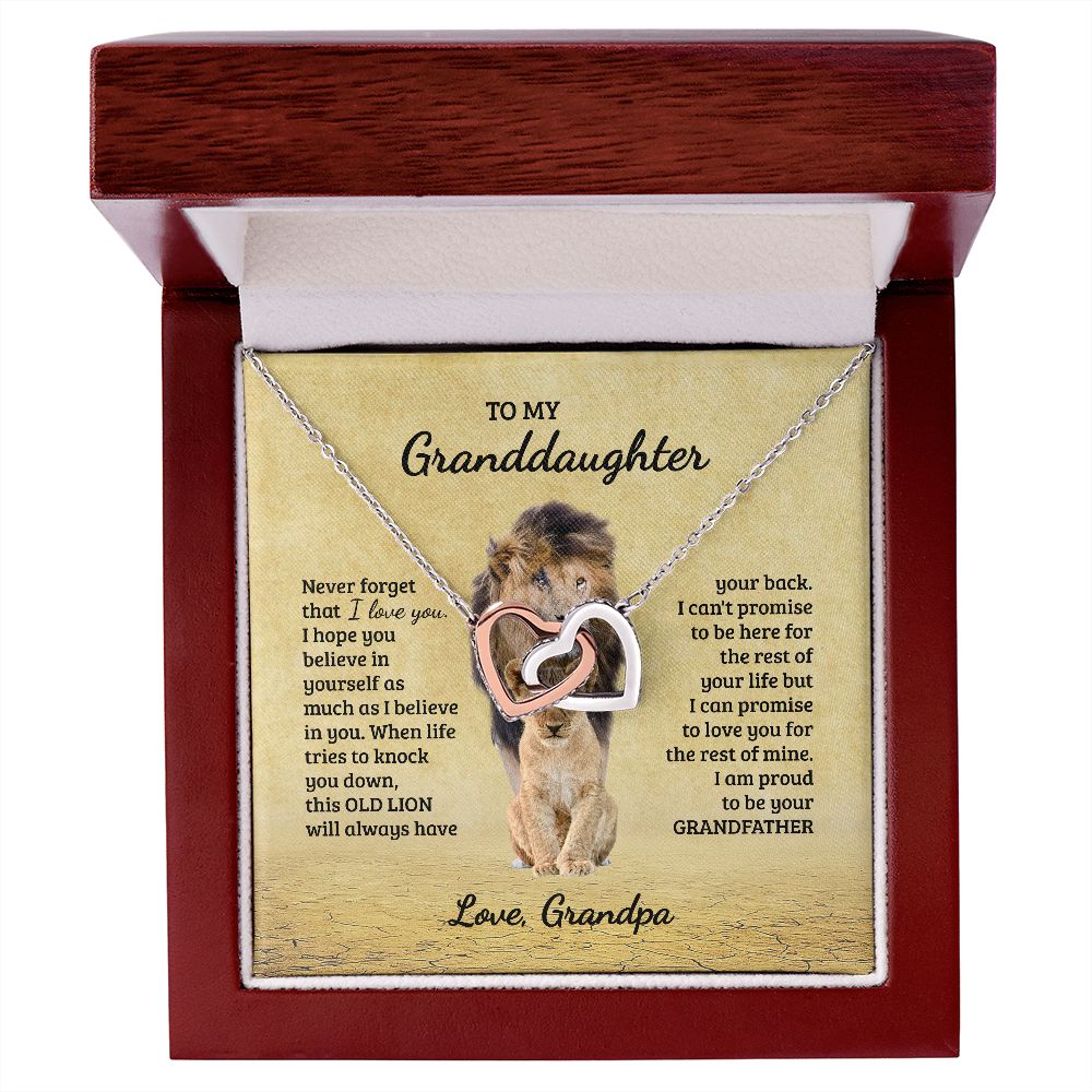 Granddaughter Necklace, Granddaughter Gift from Grandpa, Christmas Gift, Granddaughter Birthday Gift SPNKJW-110416