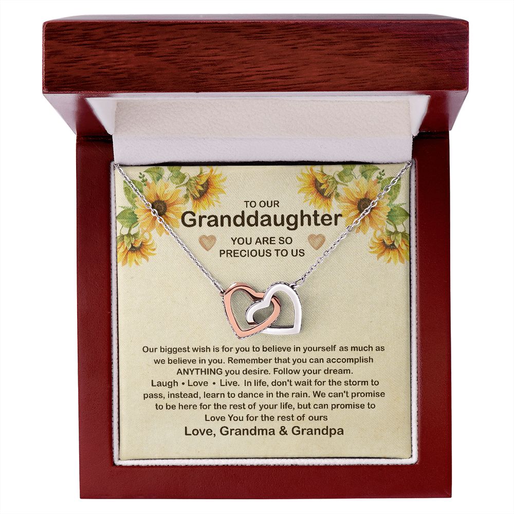 To Our Granddaughter Necklace, Granddaughter Necklace From Grandma & Grandpa B0BLL8TZB8 B0BLJYCT4Y B0BN1VXT89