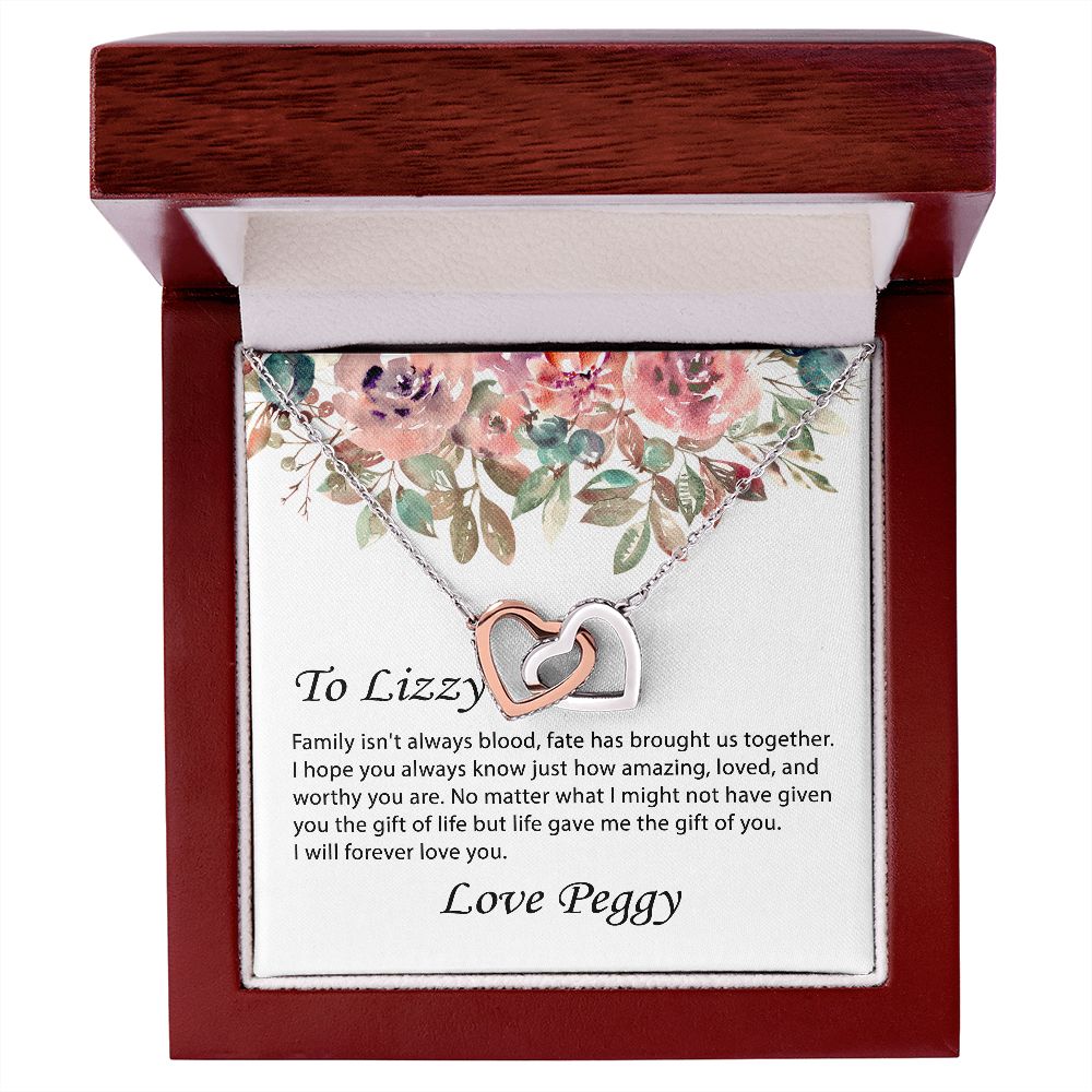 To Lizzy from Peggy