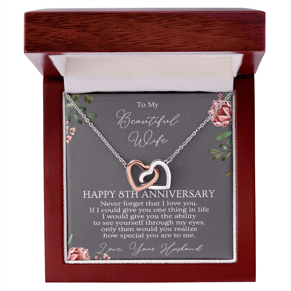 8th Anniversary Necklace Gift For Wife B0B1ZX9JC6