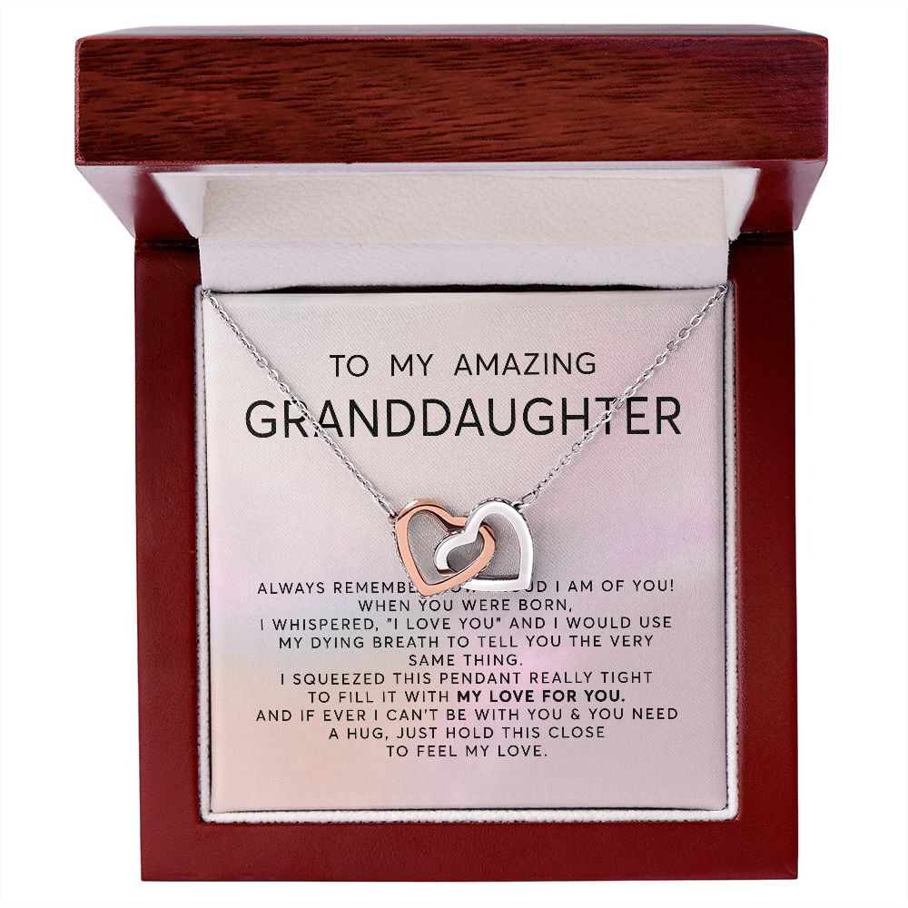 Granddaughter Gift | From Grandma, Christmas Gift, Heartfelt Present from Grandmother, Birthday, Graduation, Teen Girl Cute Necklace - SPNKJW110518
