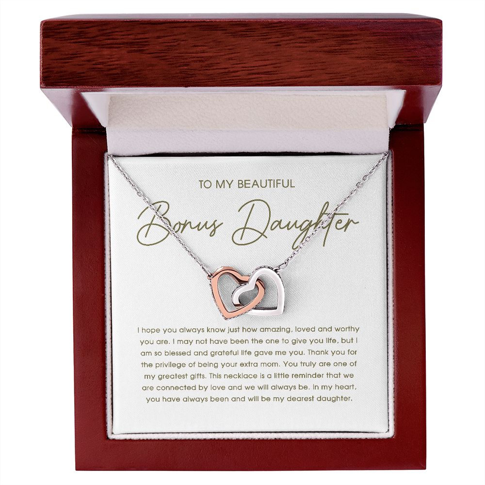 Bonus Daughter Necklace, Bonus Daughter Gifts, Stepdaughter Gifts, Step Daughter Jewelry, B0BNYCRHMW