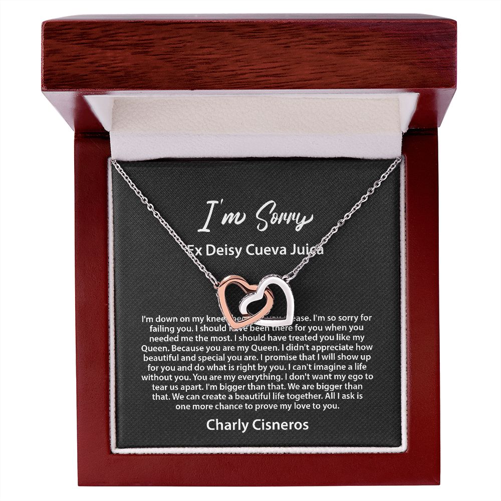 I'm Sorry Gift, Apology Necklace Charly Cisneros