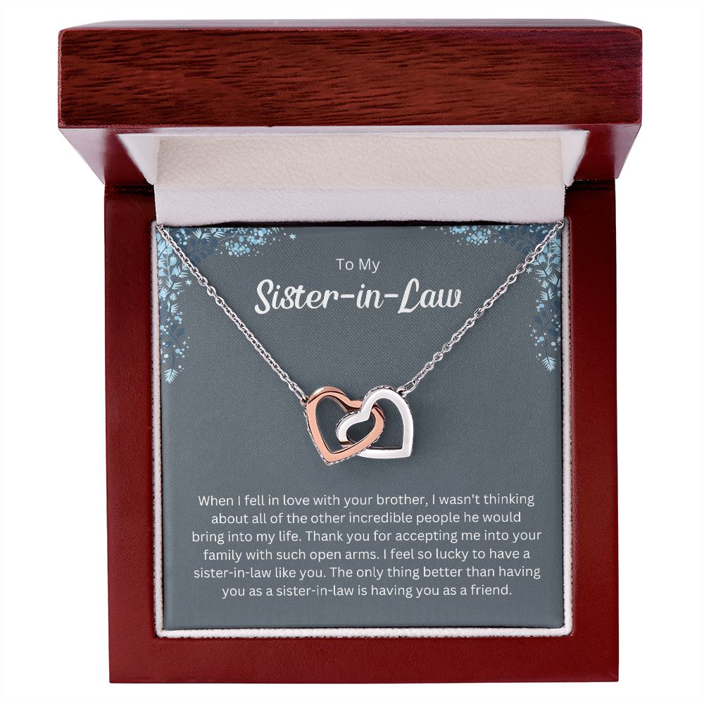 Sister-In-Law Necklace -  Gift for Your Favorite Family Member on Christmas or Birthday, Wedding Gift,Bridesmaid,Bridal Shower Gift SNJW23-240201