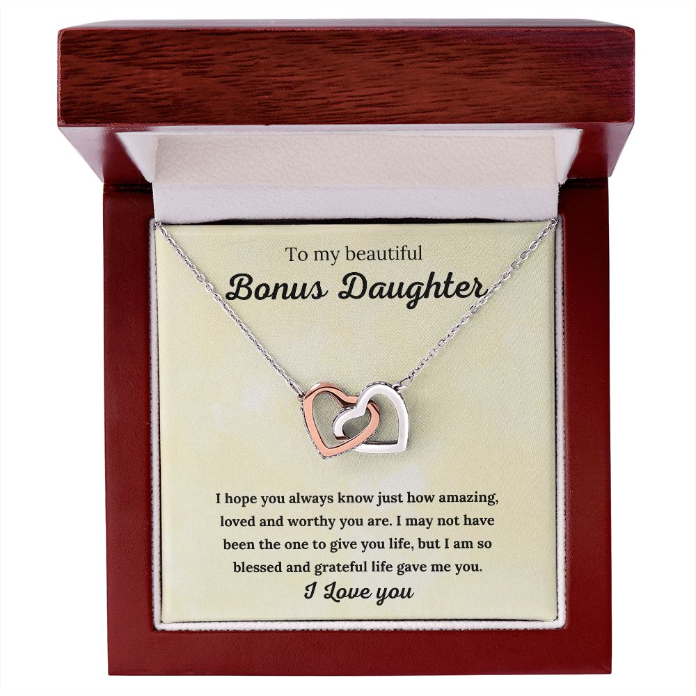 Bonus Daughter Necklace Sterling Silver: A Stunning Gift for Your Bonus Daughter, Stepdaughter Gift, Bonus Daughter, Bonus Daughter Necklace SNJW23-010315
