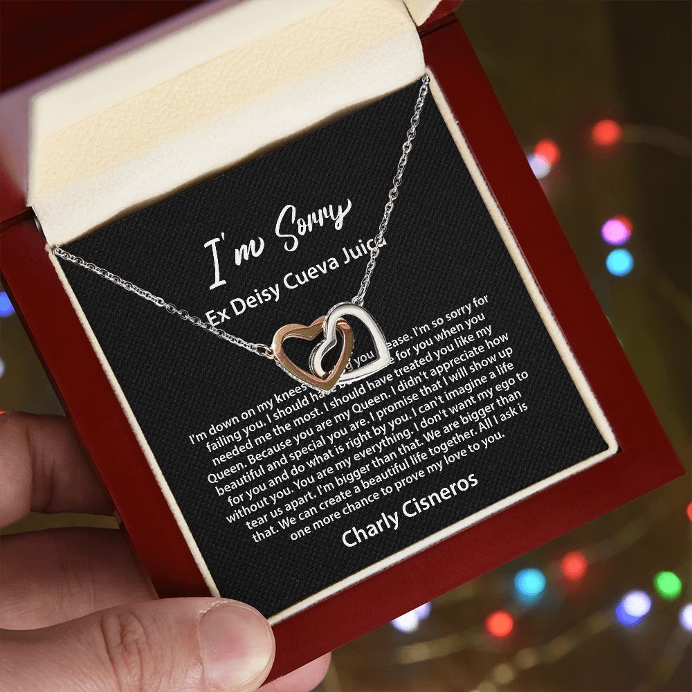 I'm Sorry Gift, Apology Necklace Charly Cisneros