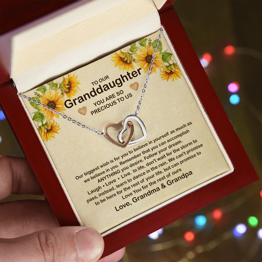 To Our Granddaughter Necklace, Granddaughter Necklace From Grandma & Grandpa B0BLL8TZB8 B0BLJYCT4Y B0BN1VXT89