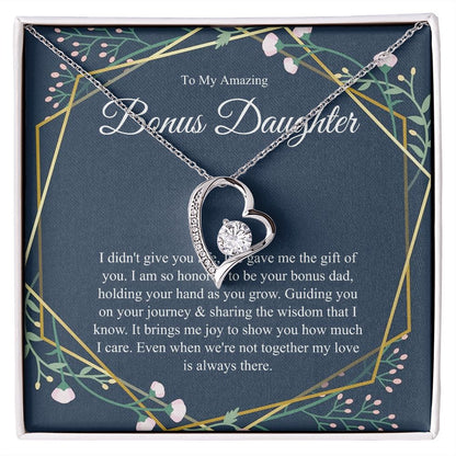 , Step Daughter Gift, Bonus Daughter Gift From Stepdad, Bonus Daughter Necklace ttstore-0412-2x17