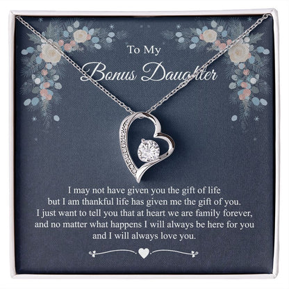 To my Bonus Daughter, Bonus Daughter Gift, Daughter in Law Gift, Birthday Gift, Stepdaughter gift, Forever Love JWSN110754 B0BLP7XM58