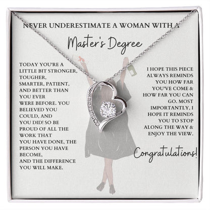Upgrade Their Accessories with a Master's Degree Necklace, Masters Degree Gift, Masters Gift, Masters Grad Gift, MBA Graduation Gift, Gift for her SNJW23-040303