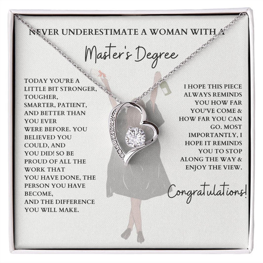 Upgrade Their Accessories with a Master's Degree Necklace, Masters Degree Gift, Masters Gift, Masters Grad Gift, MBA Graduation Gift, Gift for her SNJW23-040303