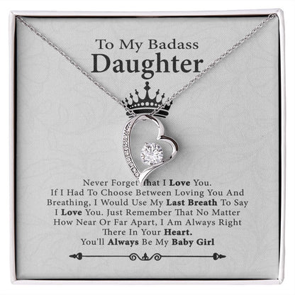 To My Badass Daughter Necklace From Dad,B0BPCWJRCV SNJW071205
