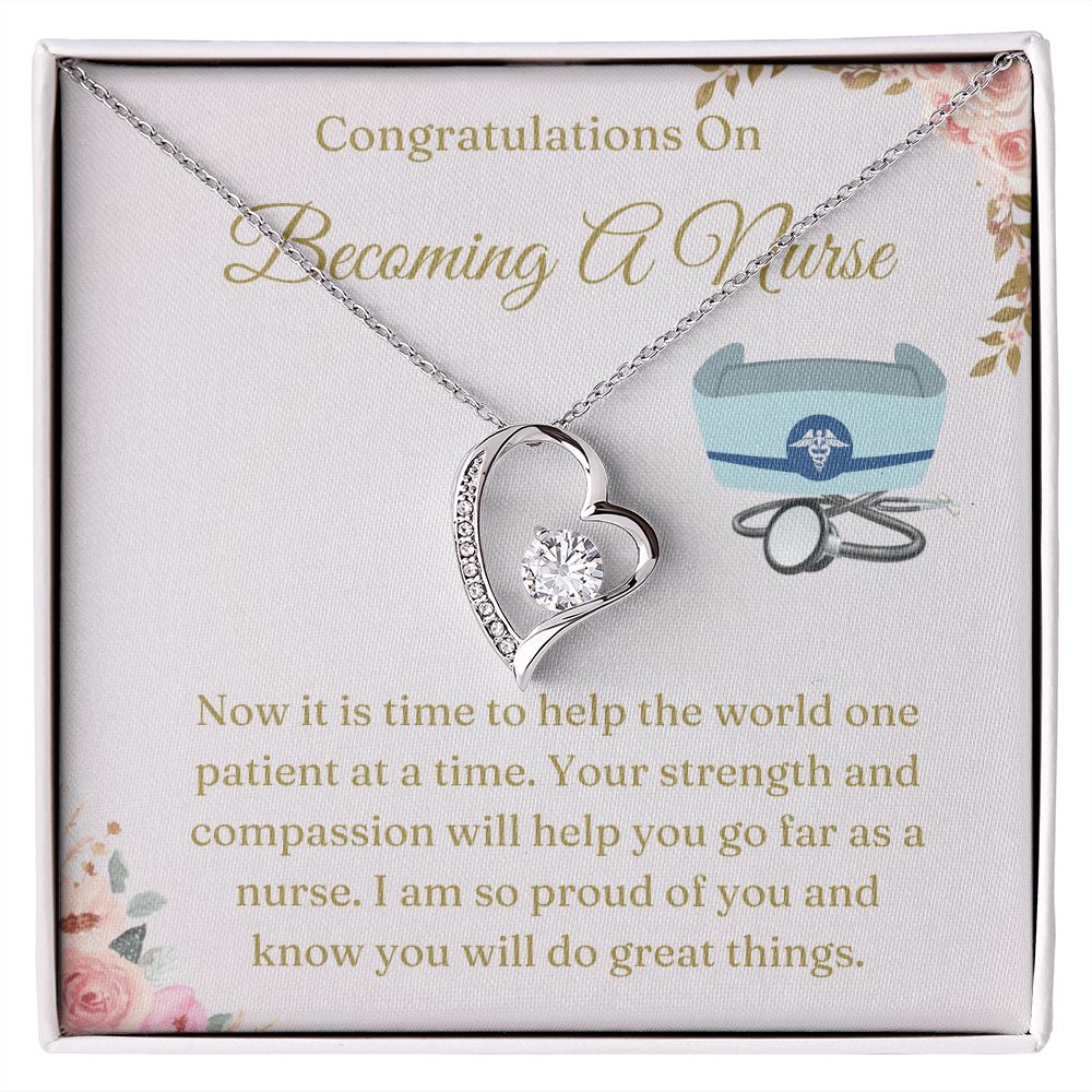 Graduation Gift For Nurse - Say 'Thank You' with These Nurse Appreciation Gifts, White Coat Ceremony Gift Necklace, Chiropractor White Coat Ceremony SNJW23-030312