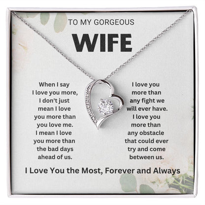 Romantic Wife Necklace from Husband - Gifts for Wife, Anniversary, Valentine's Day, and More | Elegant and Stylish Jewelry for Her"