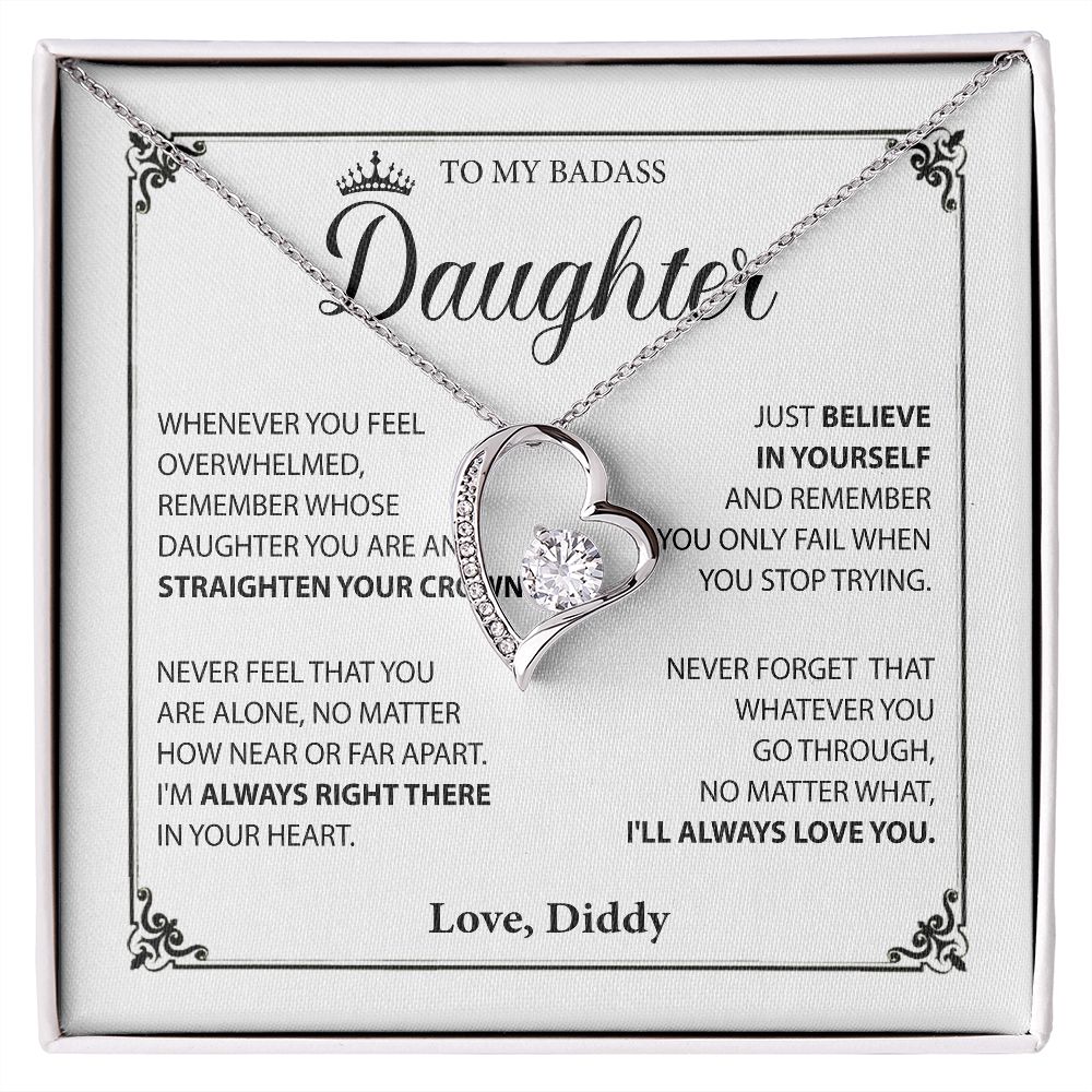 Badass Daughter Necklace Gift from Diddy