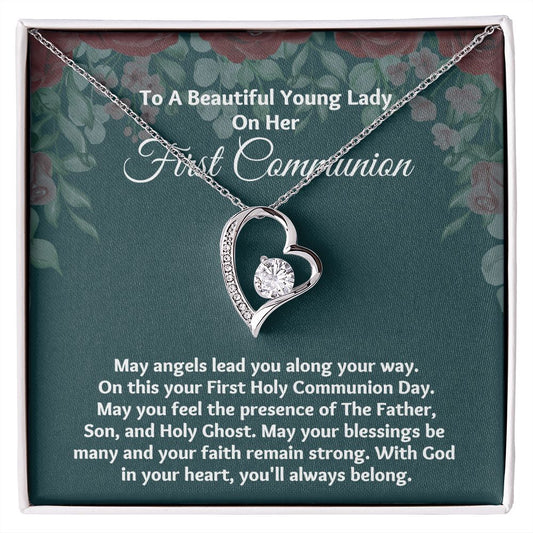 A Memorable Gift for Your Daughter's First Communion - Necklace with Meaningful Symbolism"
