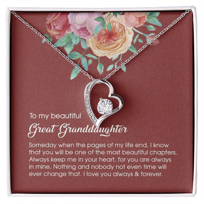 Granddaughter Necklace, Great Granddaughter Necklace Gift, Great Granddaughter Christmas Necklace, Great Granddaughter Jewelry B3-I4MJ-4N8W